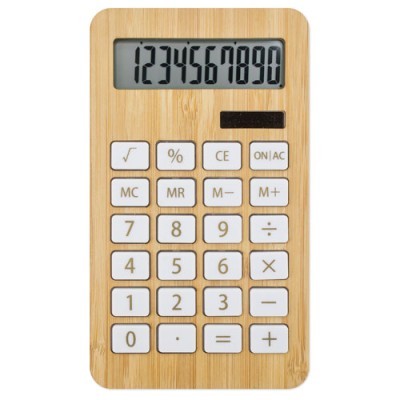 Calculadora de bambú personalizada